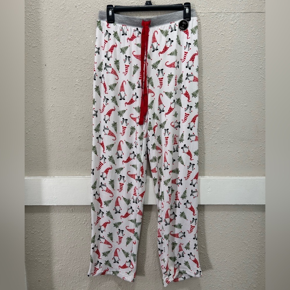 René Rofé Christmas Gnome Christmas Pajama Pants NEW Medium
